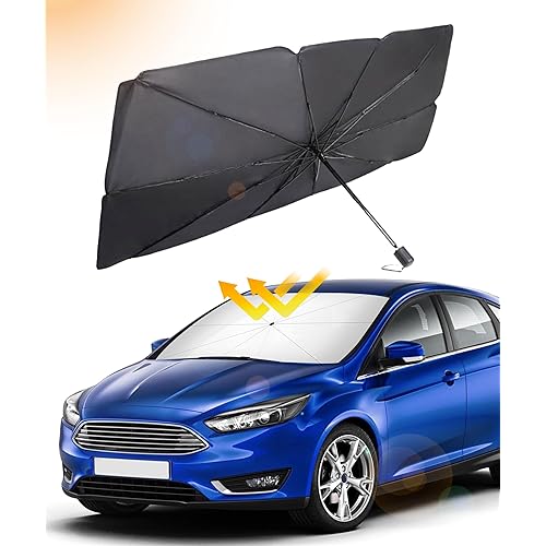 55"x31" Windshield Sun Shade,Car Accessories Car Windshield Umbrella,Car Windshield Sun Shade Car Window Covers, Sun Shade for Car Window,Automotive Interior Sun Protection for Most Cars
