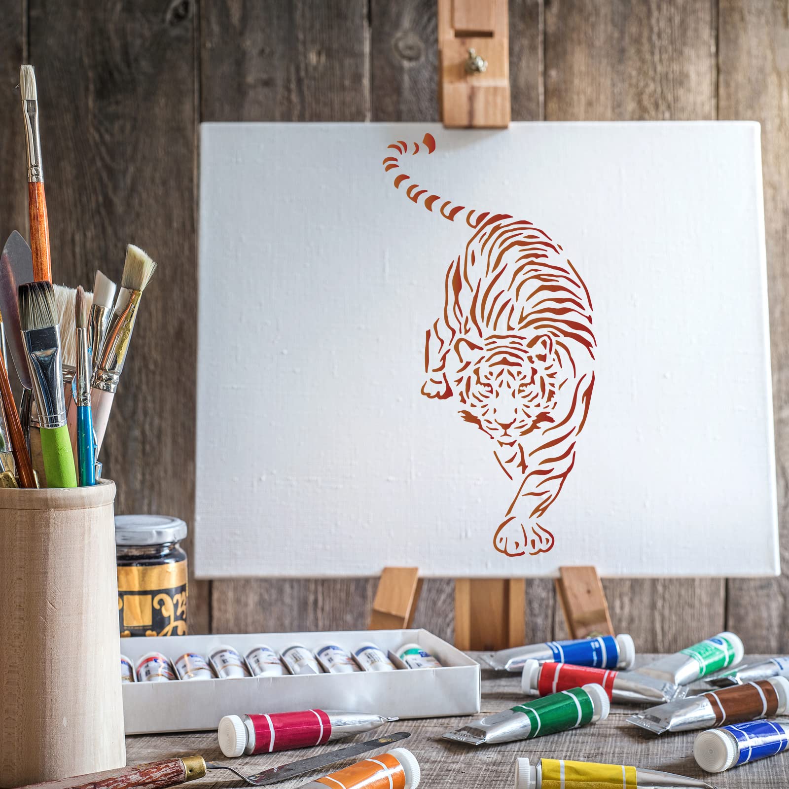 Pochoirs Réutilisables Motifs Animaux Celtiques - Lot De 9 Modèles Pour Peinture, Dessin Et Décorations Créatives