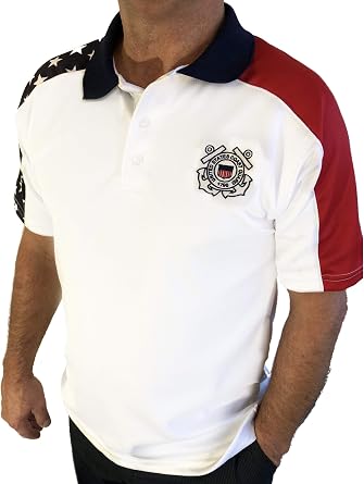 Coast Guard Patriotic Polo Shirt