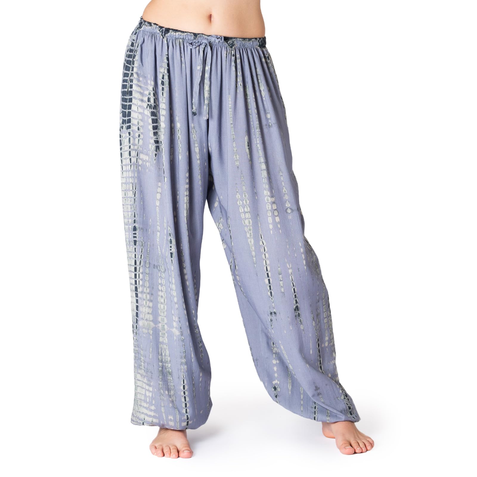 Panasiam Unisex Grey Harem Pants Bogota Tiedy, Gray, M