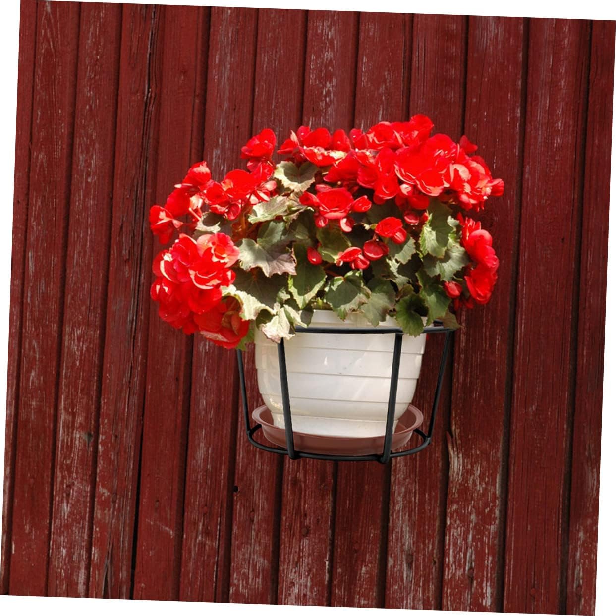 Hemoton 3 Sets Durable Plant Pot Holders for Balcony Sturdy Hanging Flowerpot Racks Gardening Shelves for Use for Succulent Displays