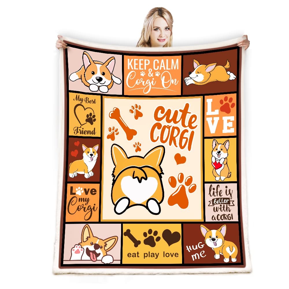 Juirnost Corgi Blanket
