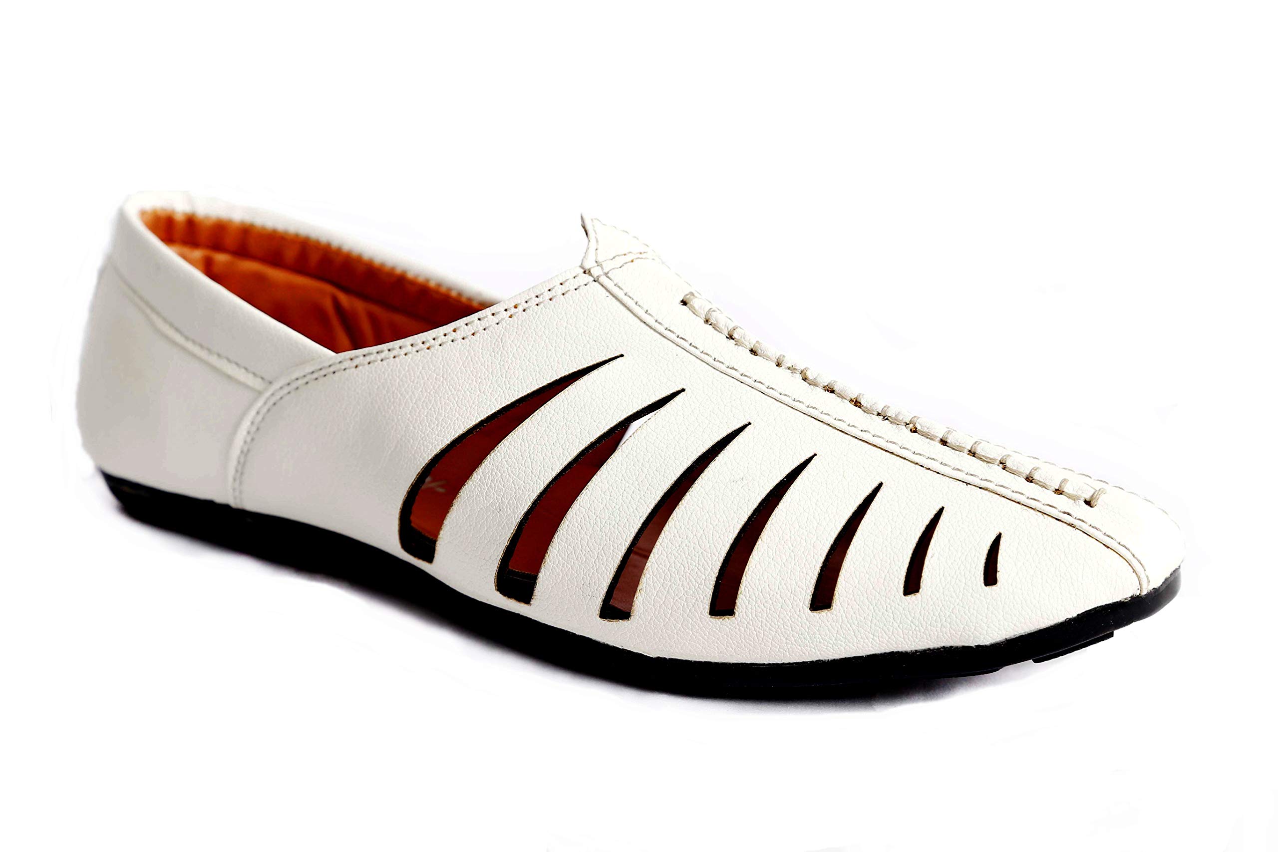 Biggie Mens Traditional Juti/Mojari/Kolhapuri White (B08DZB5K9T) Amazon Price History, Amazon Price Tracker
