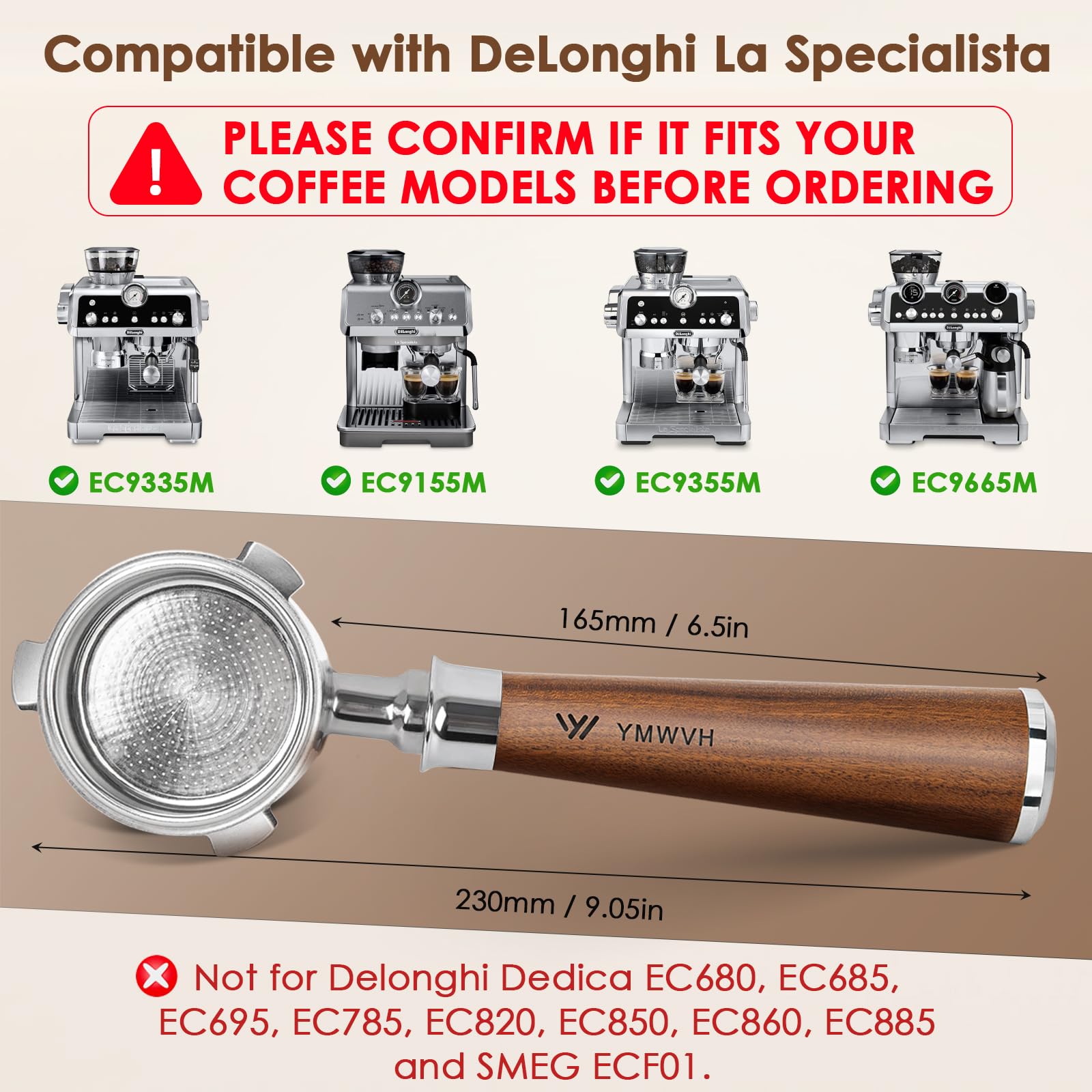 Amazon.co.jp: 51mm 底なしポルタフィルター 3耳 De-longhi La