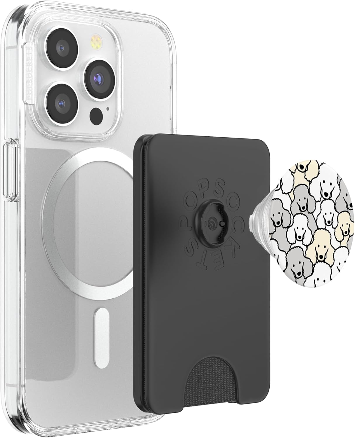 Lots And Lots Of Poodles - Dog Lovers PopSockets PopWallet for MagSafe