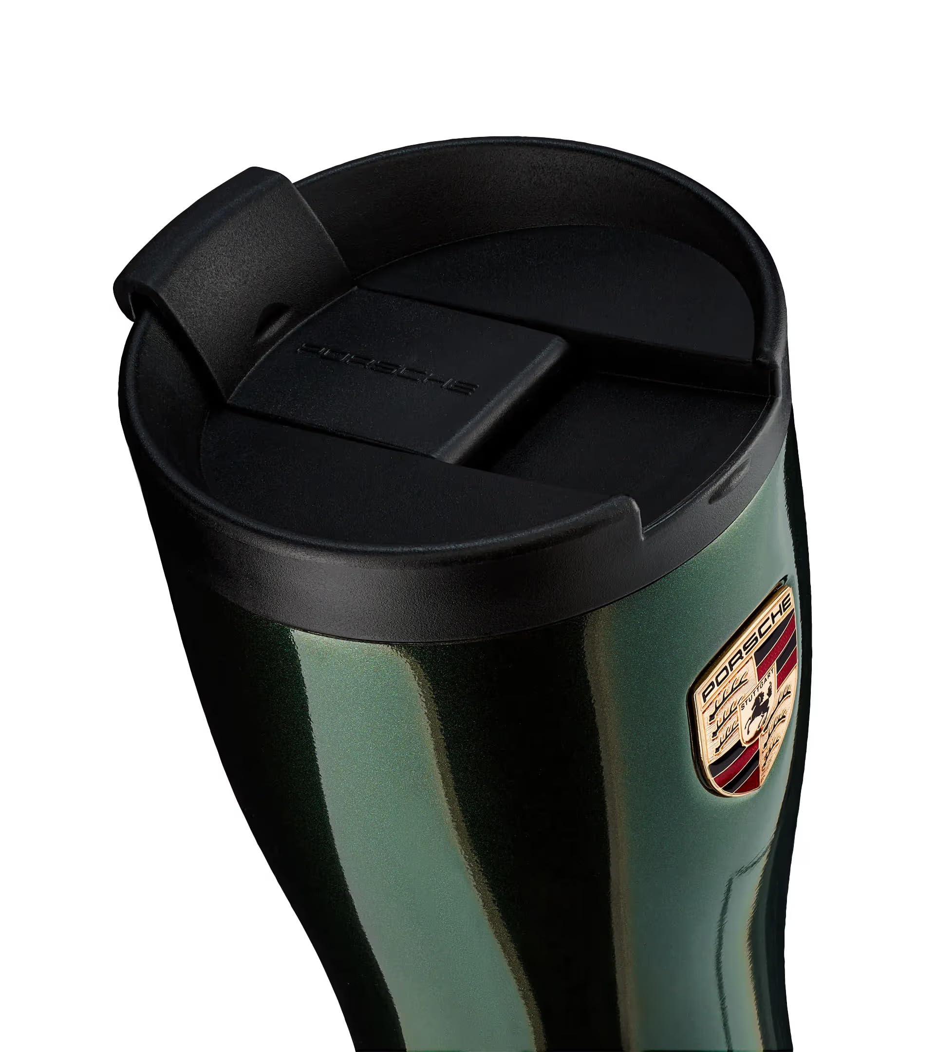Porsche Isolierter Thermo Reisebecher in Eiche Grün Metallic