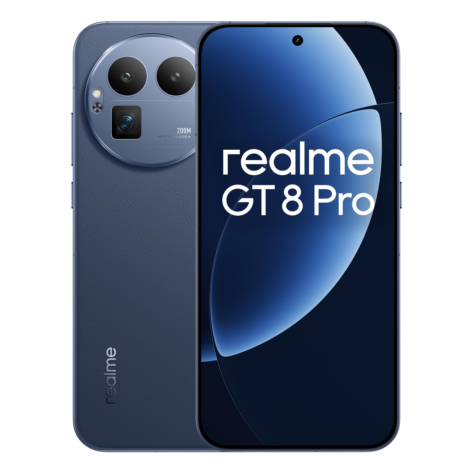realme GT 8 Pro Smartphone 12GB+256GB, Sistema della fotocamera RICOH GR, Nitidezza ultra da 200 MP Fotocamera del telefono, Snapdragon 8 Elite Gen 5, Batteria Titan da 7.000 mAh, Blu(con adattatore)