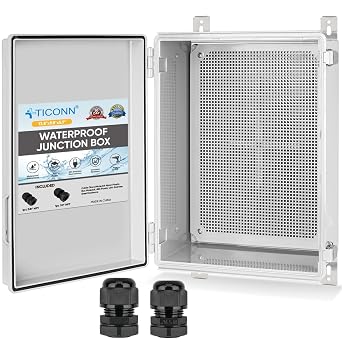 TICONN Outdoor Electrical Box Waterproof, ABS IP67 Junction Box Enclosure