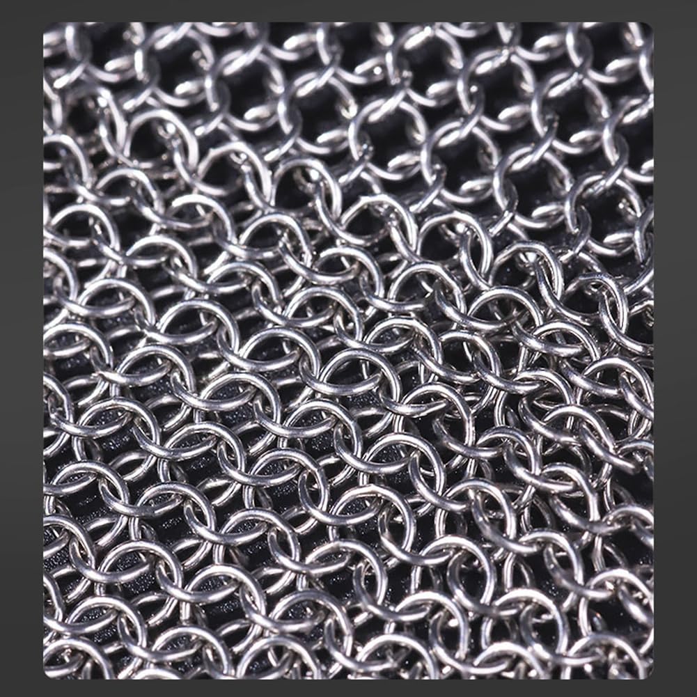 Guanti antitaglio in acciaio inox Cut Resistant Guanti da camicia a catena Guanti protettivi per carne, Proof Carne, Sicurezza Lavoro Outdoor Protezione Tool M