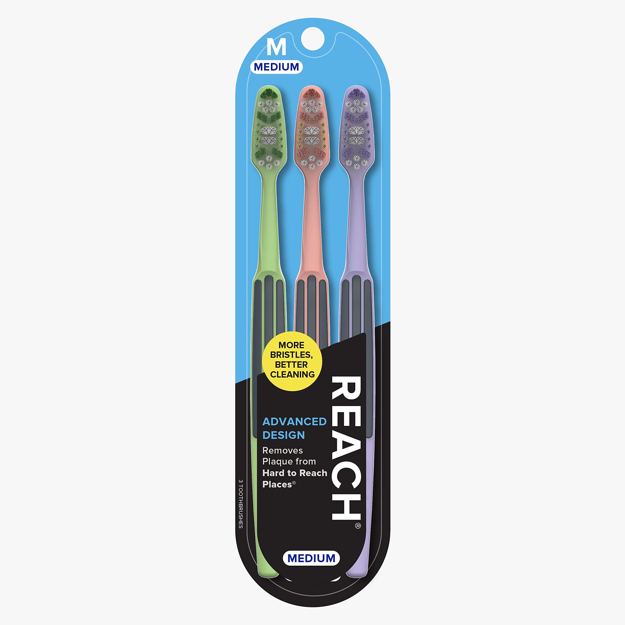 Amazon.com: Reach Crystal Clean Toothbrush Soft Bristles 1 Count, (Pack ...