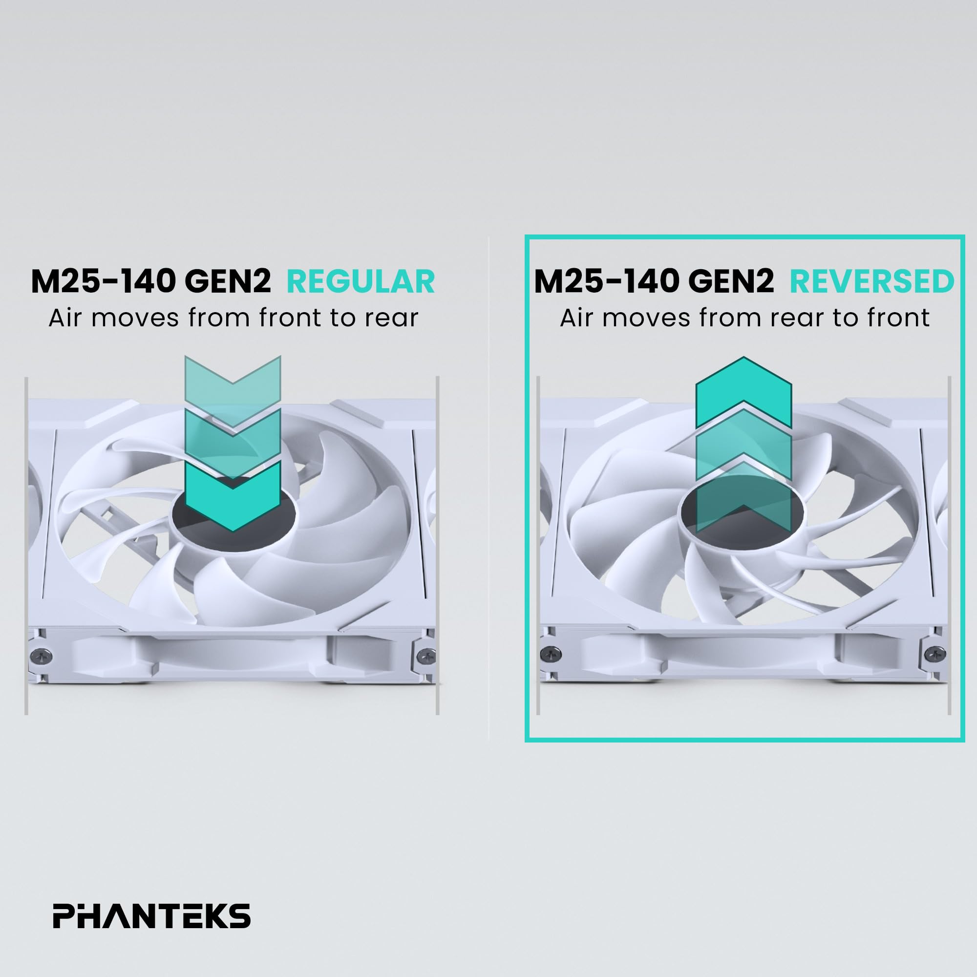 Ventilateur+de+boitier+Phanteks+M25+Gen2+Reverse+RGB+-+14cm+%28Blanc%29