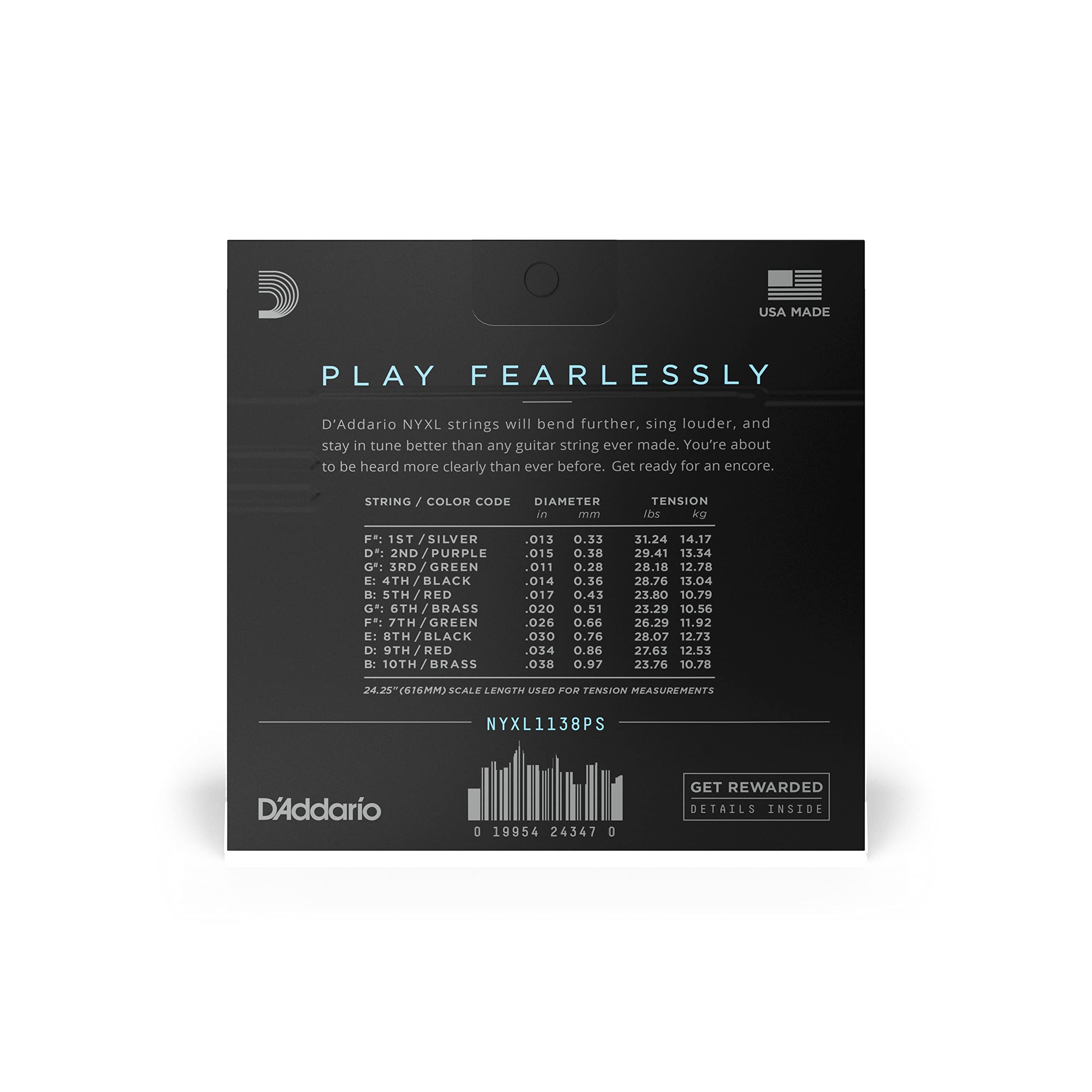 Amazon.co.jp: D'Addario ダダリオ ペダルスチールギター弦 E9