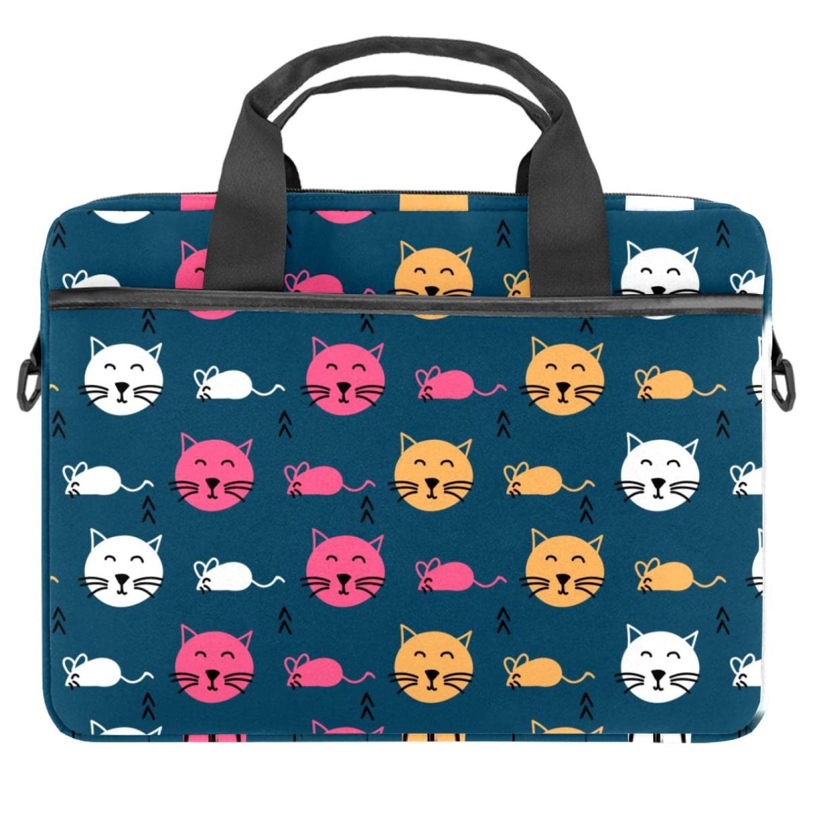 Laptop shoulder messenger bag de 14.5 pulgadas con compartimento para tablet y bandolera 7