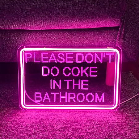 Stampa divertente con citazione | Stampe domestiche | Please Don't Do Coke in the Bathroom | Typography Toilet Banter | A4 A3 A5 | *FRAME NON INCLUSO* - A4- PBH14
