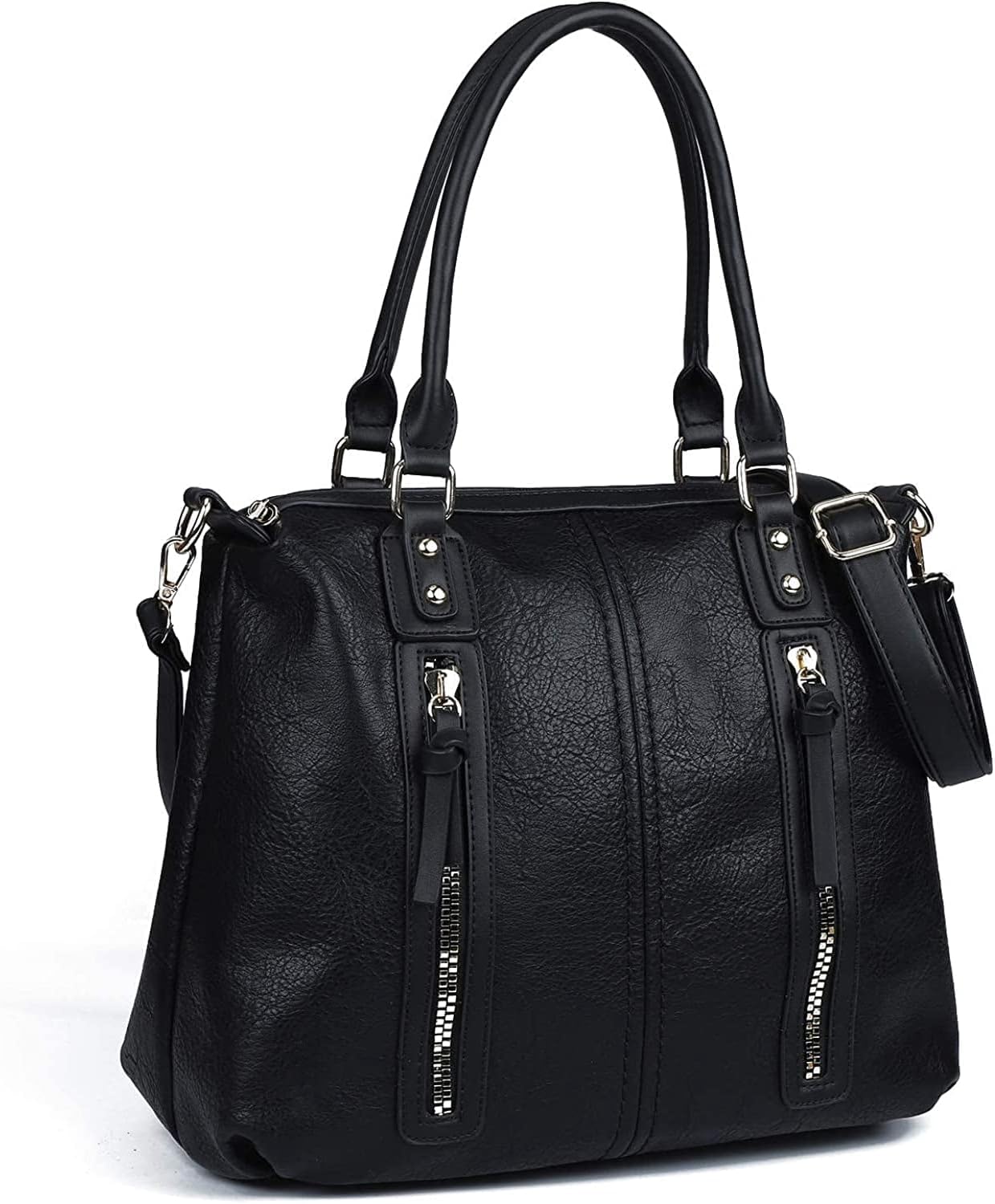 Top Handle Satchel Bags for Women Large Hobo Shoulder Bag Leather Tote Crossbody Purses and Handbags Multiple Pockets barrel