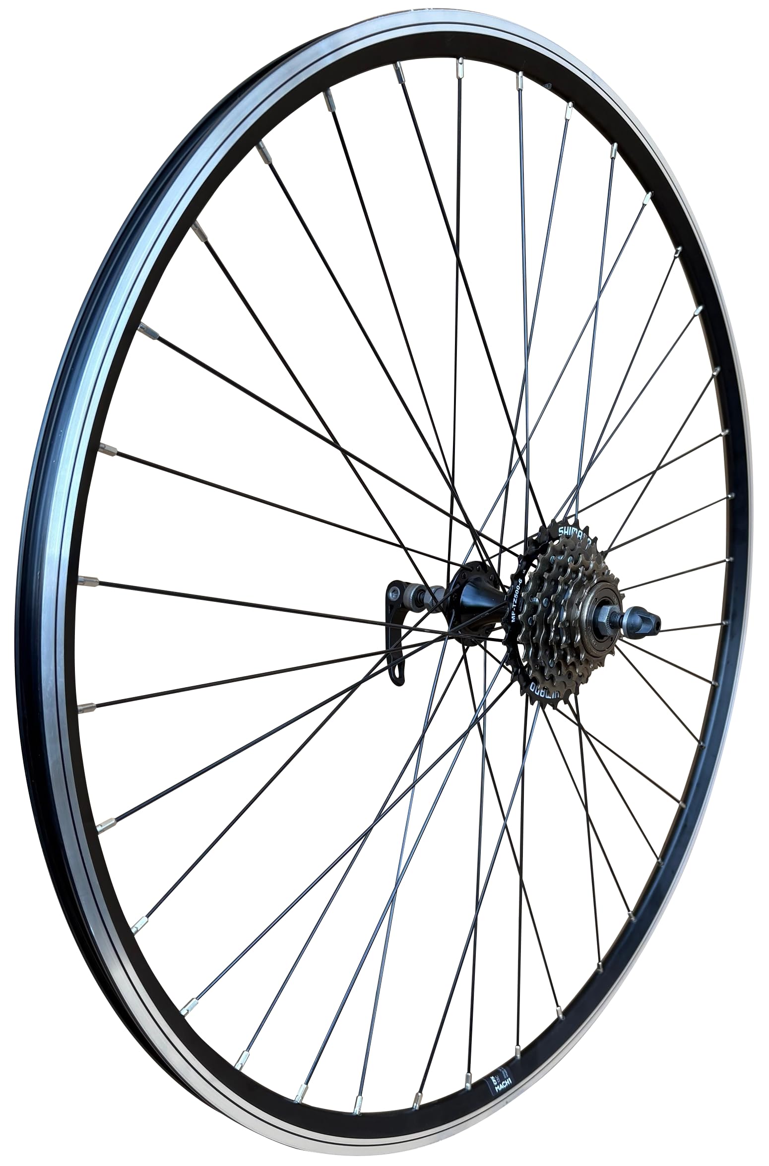 Baldys 6 Speed 700c Hybrid/Trekking Bike Rear Wheel BLACK Quick Release Hub