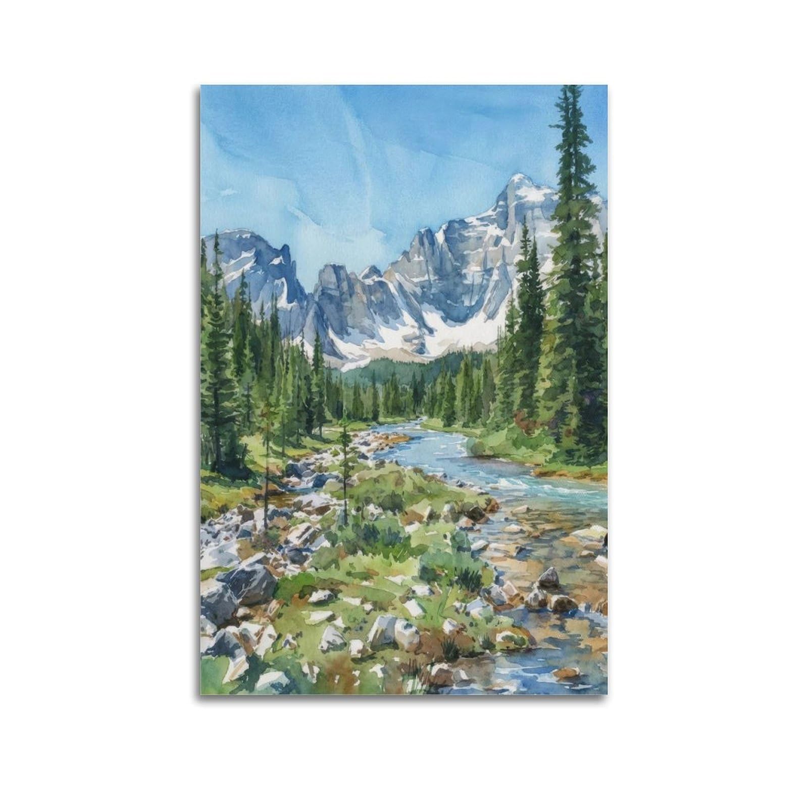 xiaoxiaoshen Banff National Park Canada Mountain Landscape Gift for Scenic8 Canvas Poster Wall Art Prints Room Aesthetic Murals Bedroom And Living Decorations 20x30inch(50x75cm)