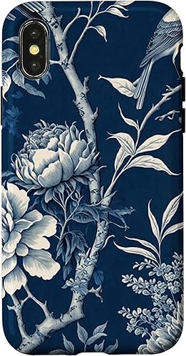 Miniatura 7 de Funda para iPhone 11 Pro Chinoiserie Floral Toile Azul y Blanco
