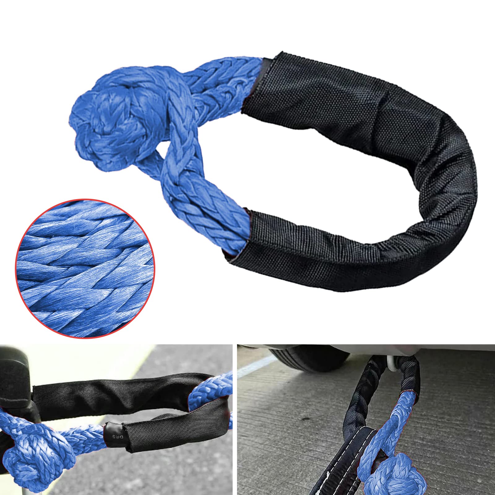 2 Soft Grillo Per Fuoristrada - Fune Di Traino 17T Con Copertura Protettiva Per Jeep E Veicoli Off-Road - Foto 6