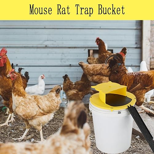 Miniatura 7 de Trampa para ratas de ratón, 5 galones, trampas para ratones para interiores para el hogar, herramienta reutilizable para atrapar ratones, estilo