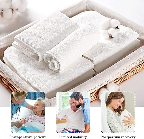 Miniatura 5 de 6 insertos de pañales reutilizables de microfibra para pañales de tela para adultos, insertos de pañales lavables para cuidado de incontinencia,