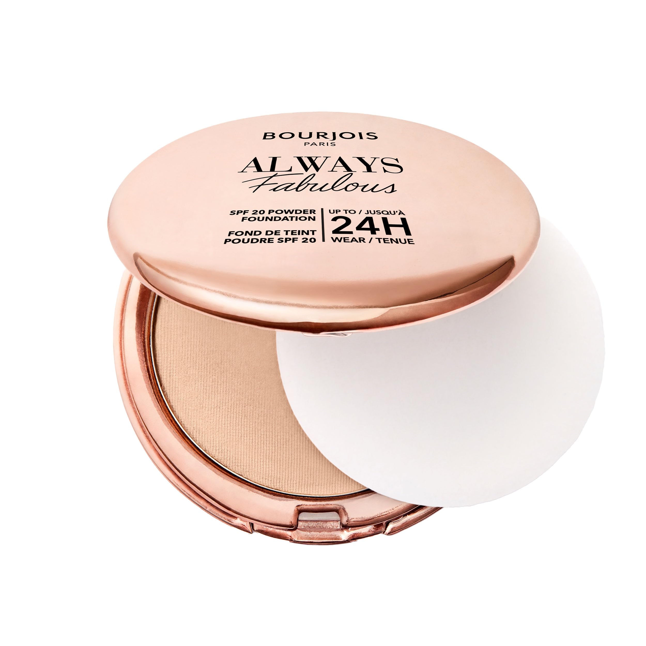 BOURJOIS PARIS Always Fabulous Powder Foundation - 300 - Rose Sand, 7g