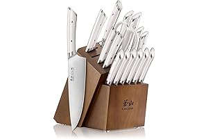 Cangshan HELENA Series | German Steel Forged 17 Piece White Knife Block Set