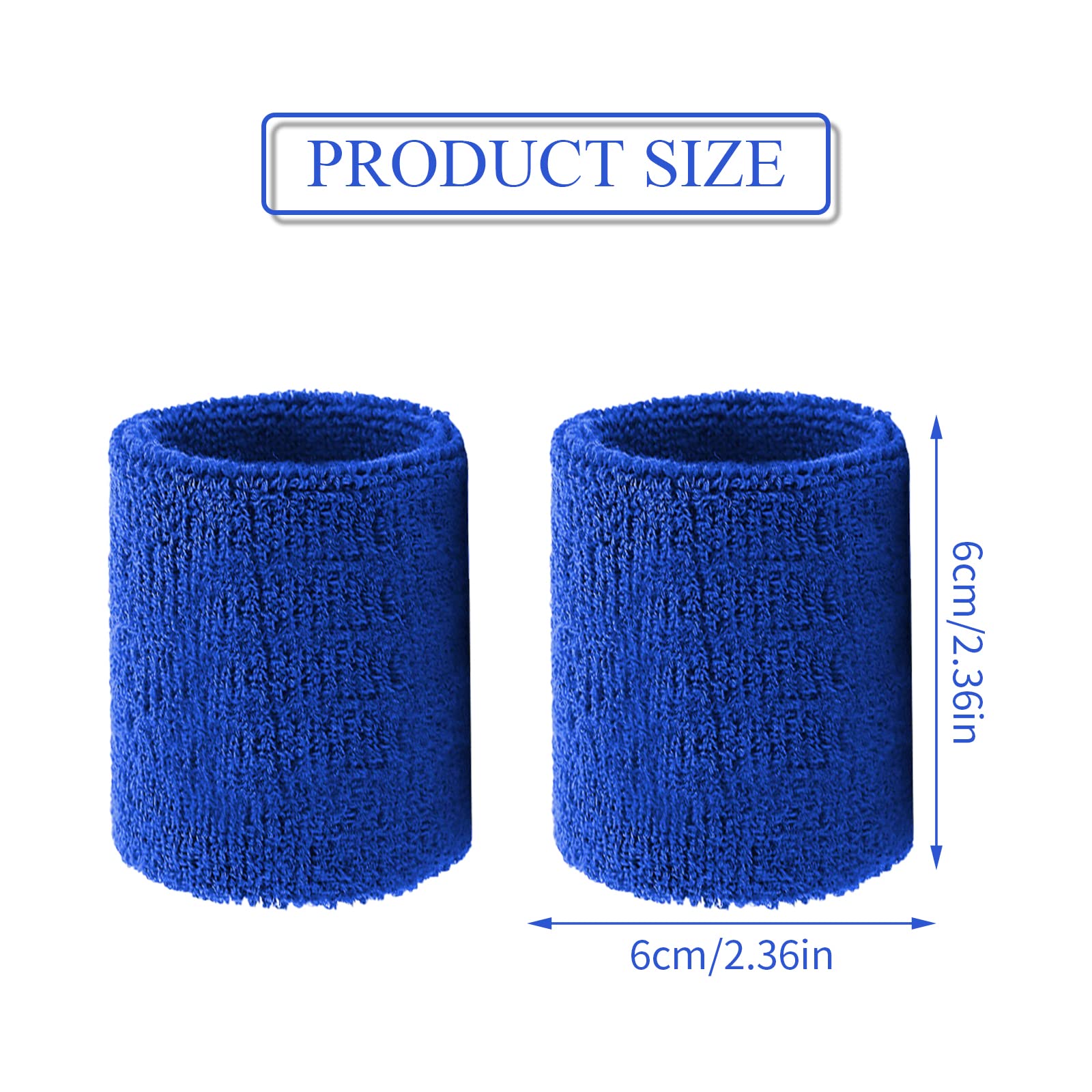 Fasce Da Polso Sportive Bambini | 6 Pezzi Colorati | Antisudore In Cotone Per Basket, Calcio, Tennis - Foto 13