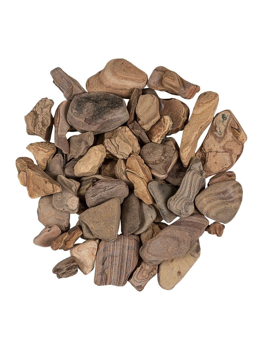 Pflanzwerk® Pflanzkübel Dekosteine Zierkies Big Canyon Rocks Braun 5KG *Frostbeständig* *UV-Schutz* *Qualitätsware*