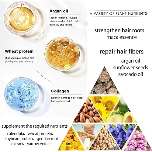 Miniatura 4 de Vikada - Mascarilla de colágeno para el cabello, tratamiento mágico nutritivo Vikada, 5 segundos para restaurar el cabello suave, 2.7 fl oz, crema