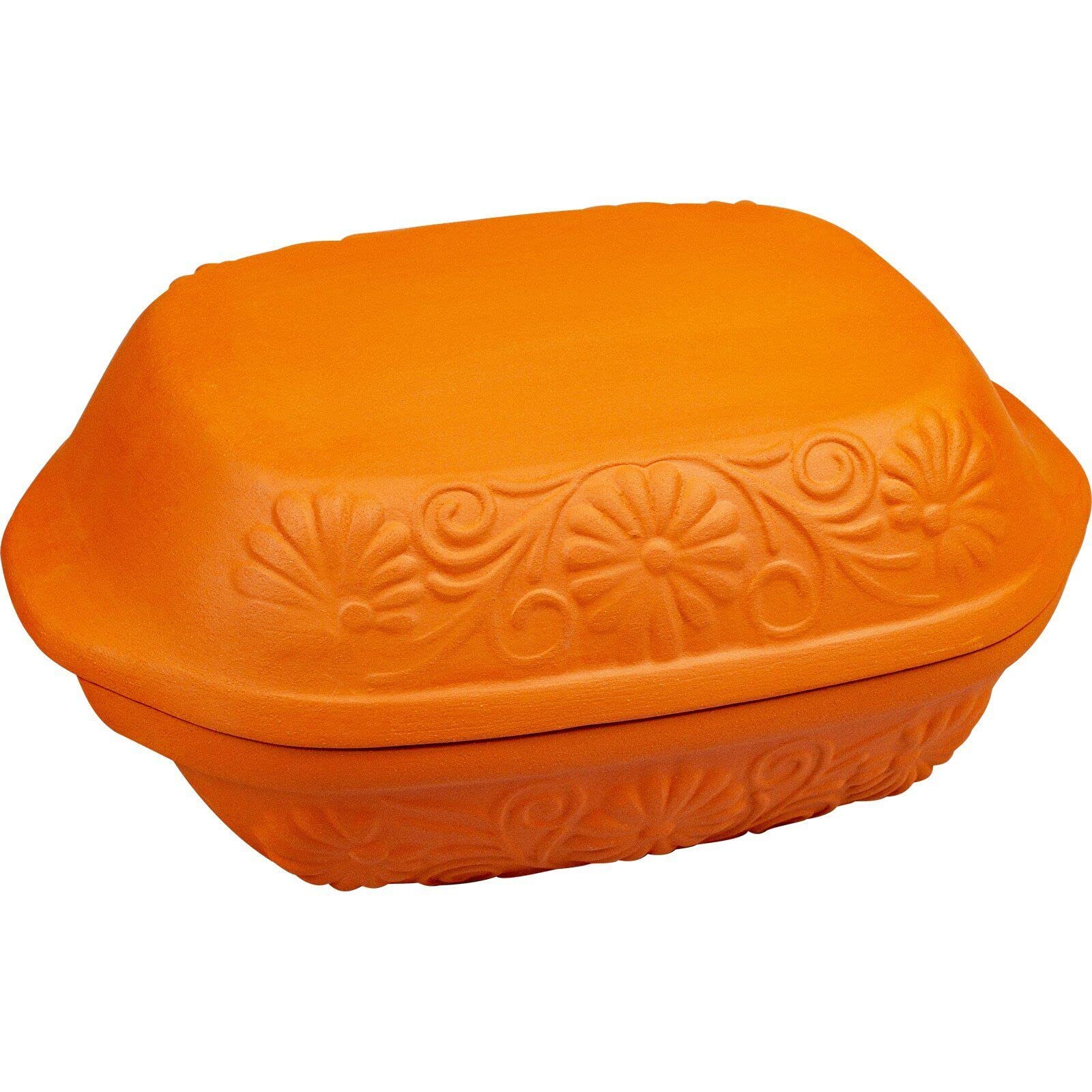 AlcoFermBrew Plat de Cuisson en Argile 4L - Ustensiles de Cuisine en Argile