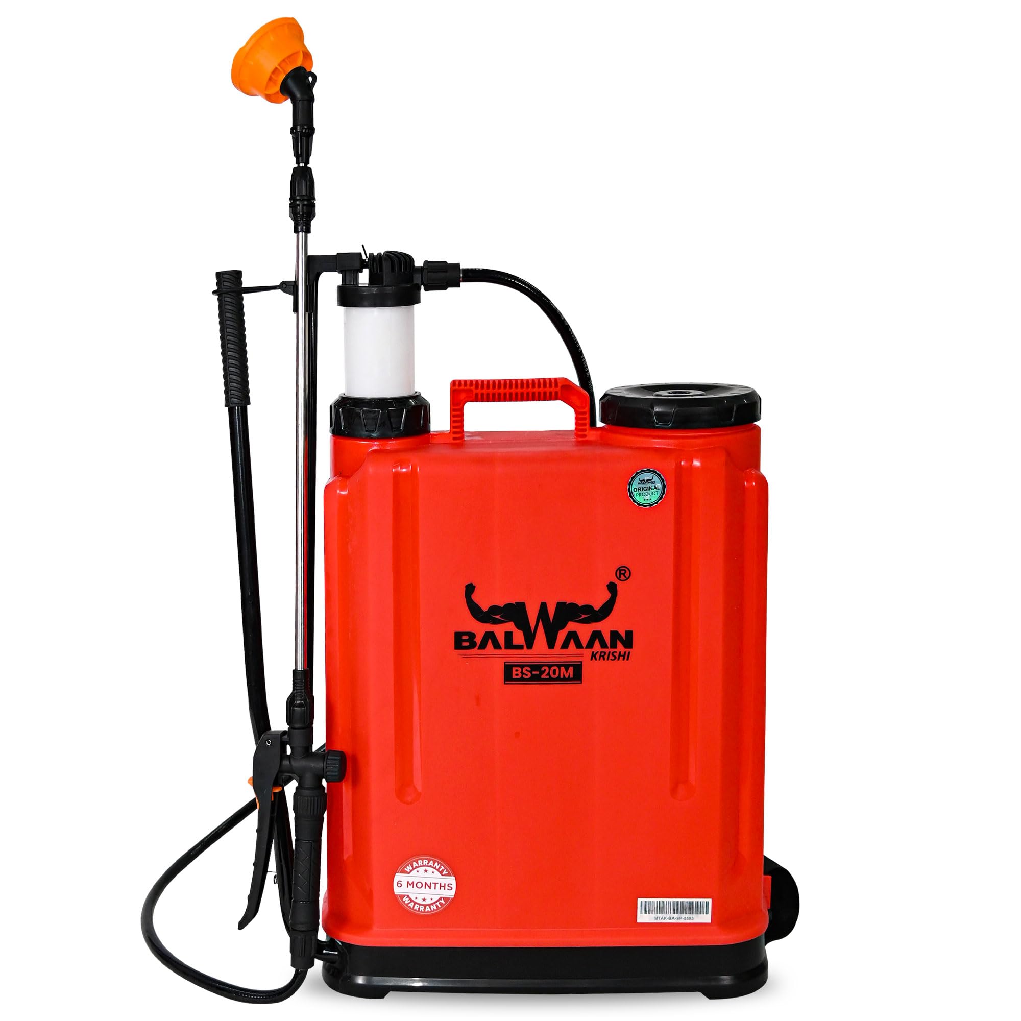 Manual Sprayer | 20 litres Tank Capacity | High Pressure Sprayer | Durable Material | Suitable for Spraying in Agriculture | Get Free 3 Nozzels|BS-20M
