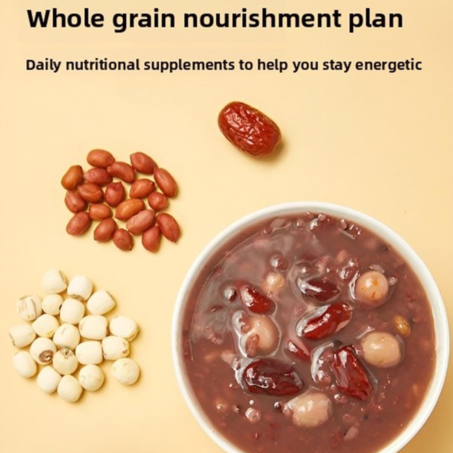 500g Eight Treasure Porridge Mix, Multigrain & Coarse Grain Congee, Vacuum Packed, Nutritious Breakfast Porridge