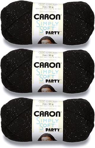 Miniatura 42 de Caron Simply Soft Feathered Gray Yarn - Paquete de 3 unidades de 170 g/6 oz - Acrílico - 4 medianos (peinado) - 288 metros - Tejido/ganchillo