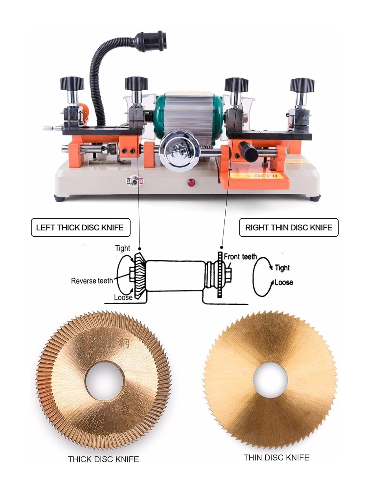 Máquina de copia multifuncional de doble cabezal de 120 W, máquina de corte horizontal de llaves (238BS), herramienta de copia de llave de rueda manual, equipo de cerrajería, para equipo de