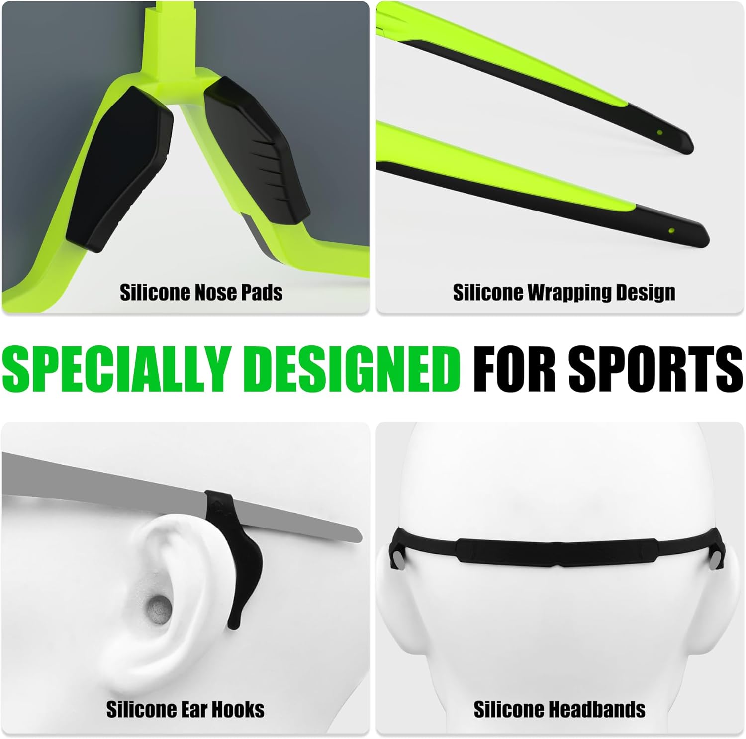 X-TIGER Polarized Sports Sunglasses with 5 Interchangeable Lenses,Mens Womens Cycling Bike Glasses,Baseball Running Fishing - Image 6