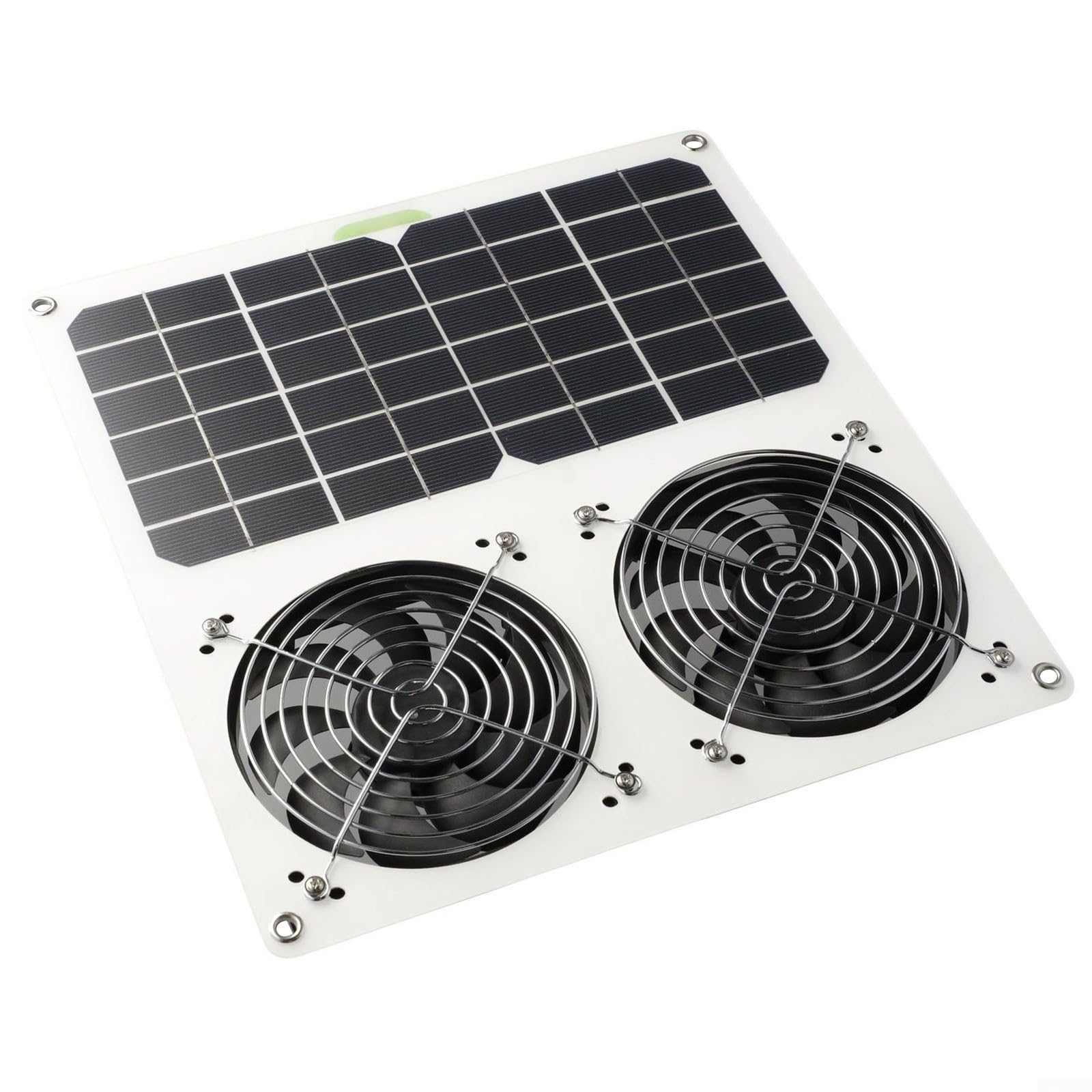 Solarbetriebenes Doppelventilator-Panel-Lüftungssystem für Dachboden Haustierhaus RV Keller Werkstatt mit doppeltem Kugellager-Motor 40 W 280 x 280 mm