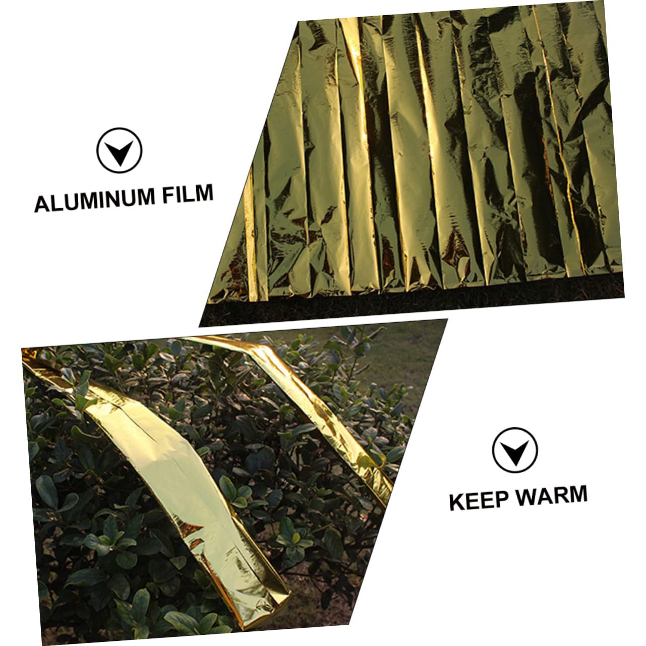 TOYANDONA Térmica De Emergencia Mantiene El para Camping Senderismo Y Actividades Aislante Térmico Protección Solar Resistente Y
