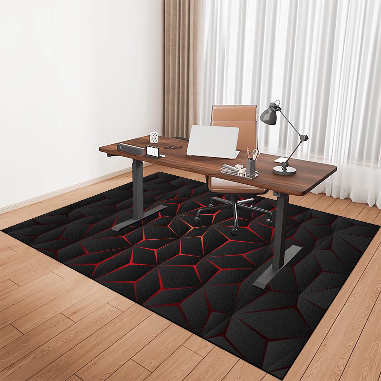 Protettivo Salvapavimento, Tappetino Pavimenti per Parquet e Pavimenti Duri, Tappeto per Sedia Gaming, 90 x 120 cm Tappeto Sedia Ufficio, Protezione per Moquette Multiuso, Tappeto Sedia Gaming