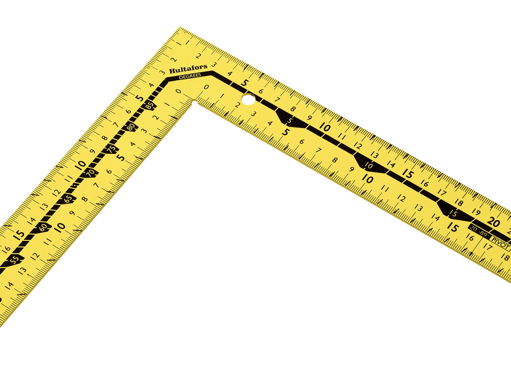 Hultafors Cuadrado de carpintero de 60 cm, hecho de acero de alta resistencia de 1,5 mm de grosor, cortado con láser de precisión