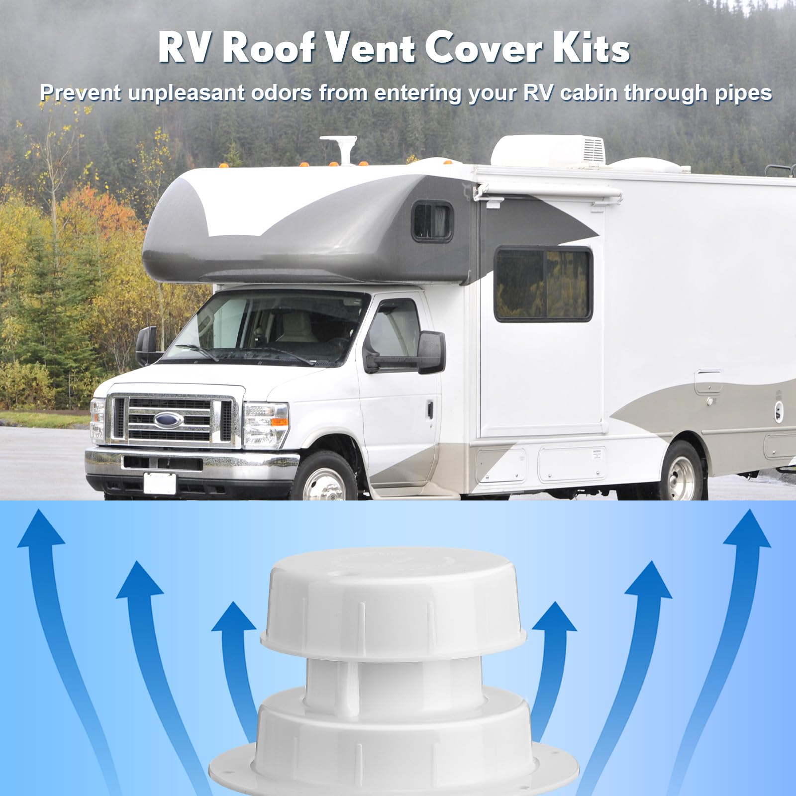 Used Rear Cap Class A Rv Rv Vent Cap Replacement Set Of 2 RV Roof Vent Caps - Camper & Trailer ...