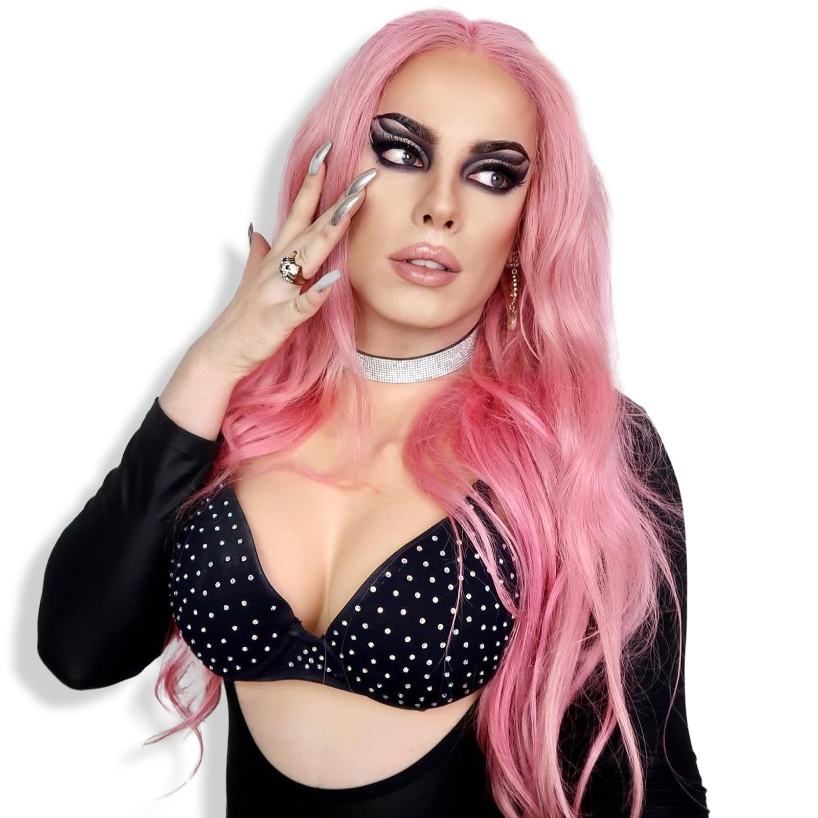 Silicone Breast Forms Breastplate Fake Breast Fake Boob High Collar Style B-G Cup For Crossdresser Cosplay Drag Queen