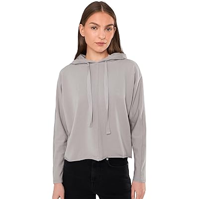 Mod-o-doc Long Kimono Sleeve Hoodie silver frost