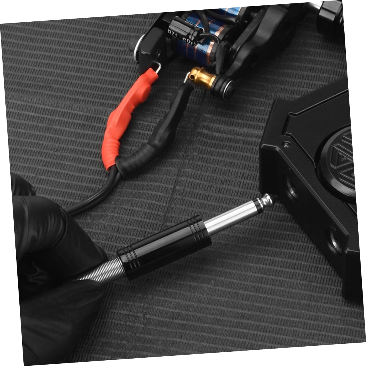 PACKOVE Hochflexibles Silikon Clip Kabel mit Doppeltem Kern Hohe Elastizität und Langlebige Stahlplatte für Tätowierstift Geeignet zum Tätowieren mit Einzigartigem Hakendesign