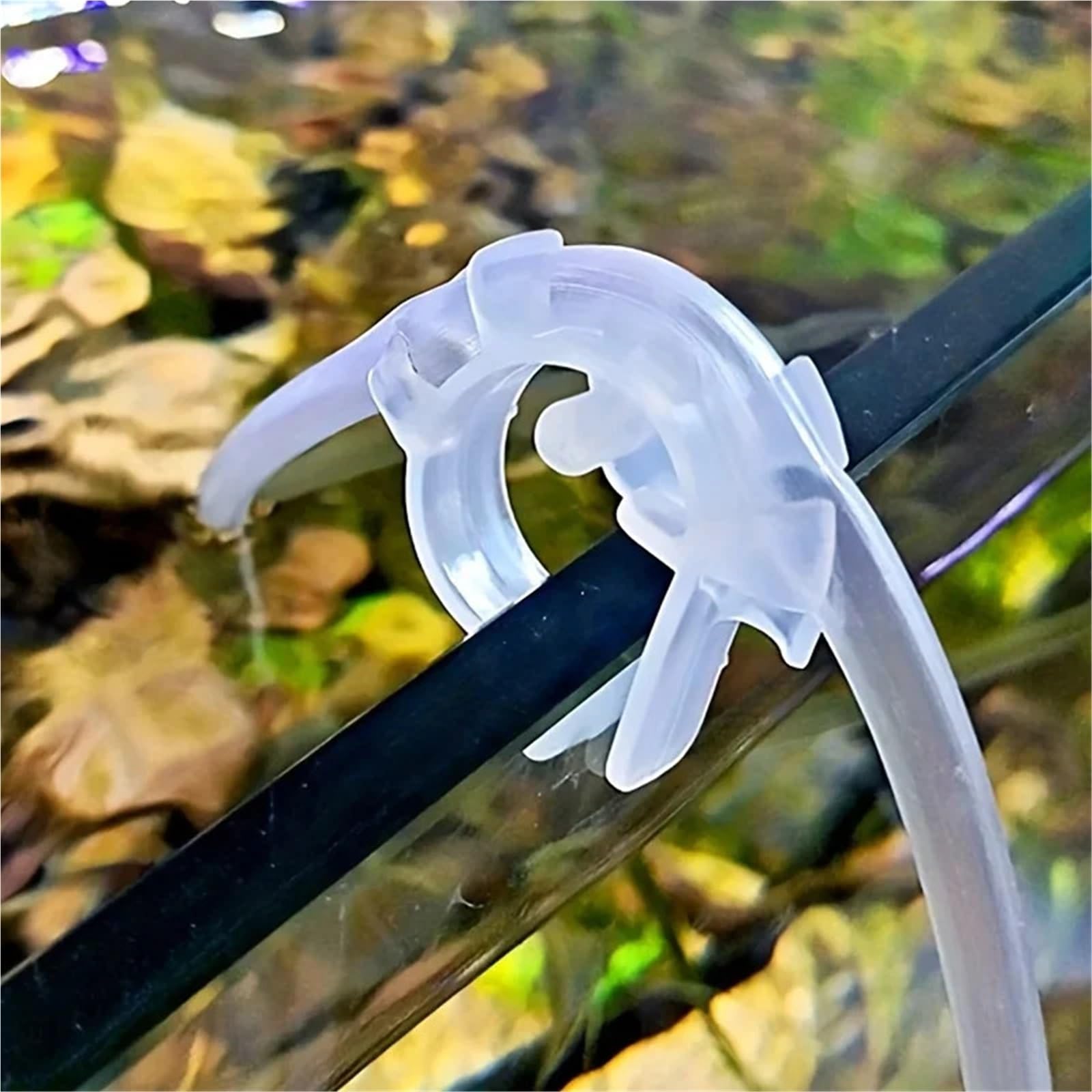 Lot de 30 supports de tube d'entrée et de sortie d'aquarium - Clip de fixation en forme de U - Pour tuyau de 4 à 6 mm