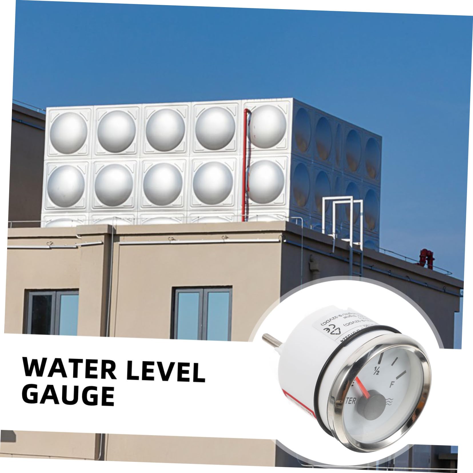 Wasserstandsanzeige 52mm aus Edelstahl für Tank und Aquarium