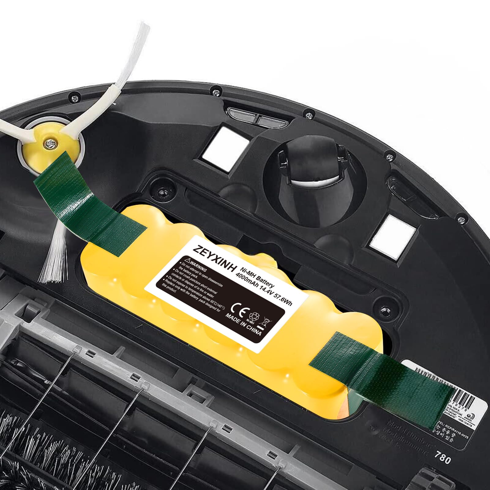 Batteria Per Roomba 14.4V 4000mAh - Compatibile Con Serie IRobot 500, 600, 700, 800, NiMH, Sostituto Originale - Foto 9
