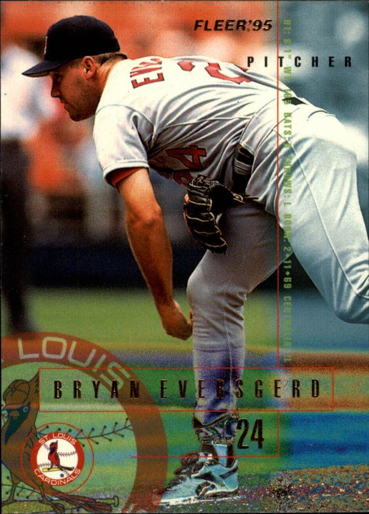 1995 Fleer Baseball Card 496 Bryan Eversgerd