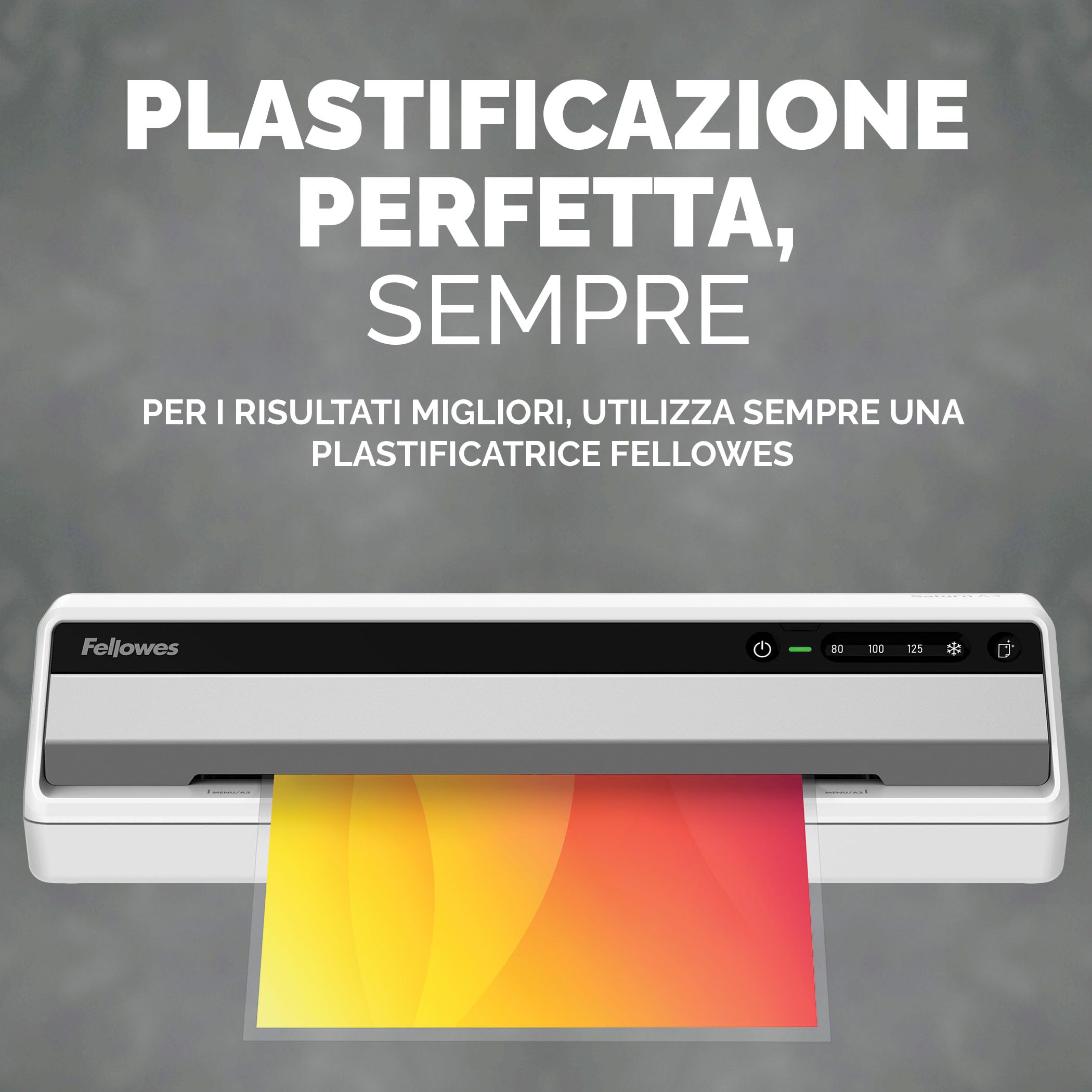 Fellowes Fogli per Plastificazione A3 Lucide 50 Pezzi Resistenti per Poster Documenti