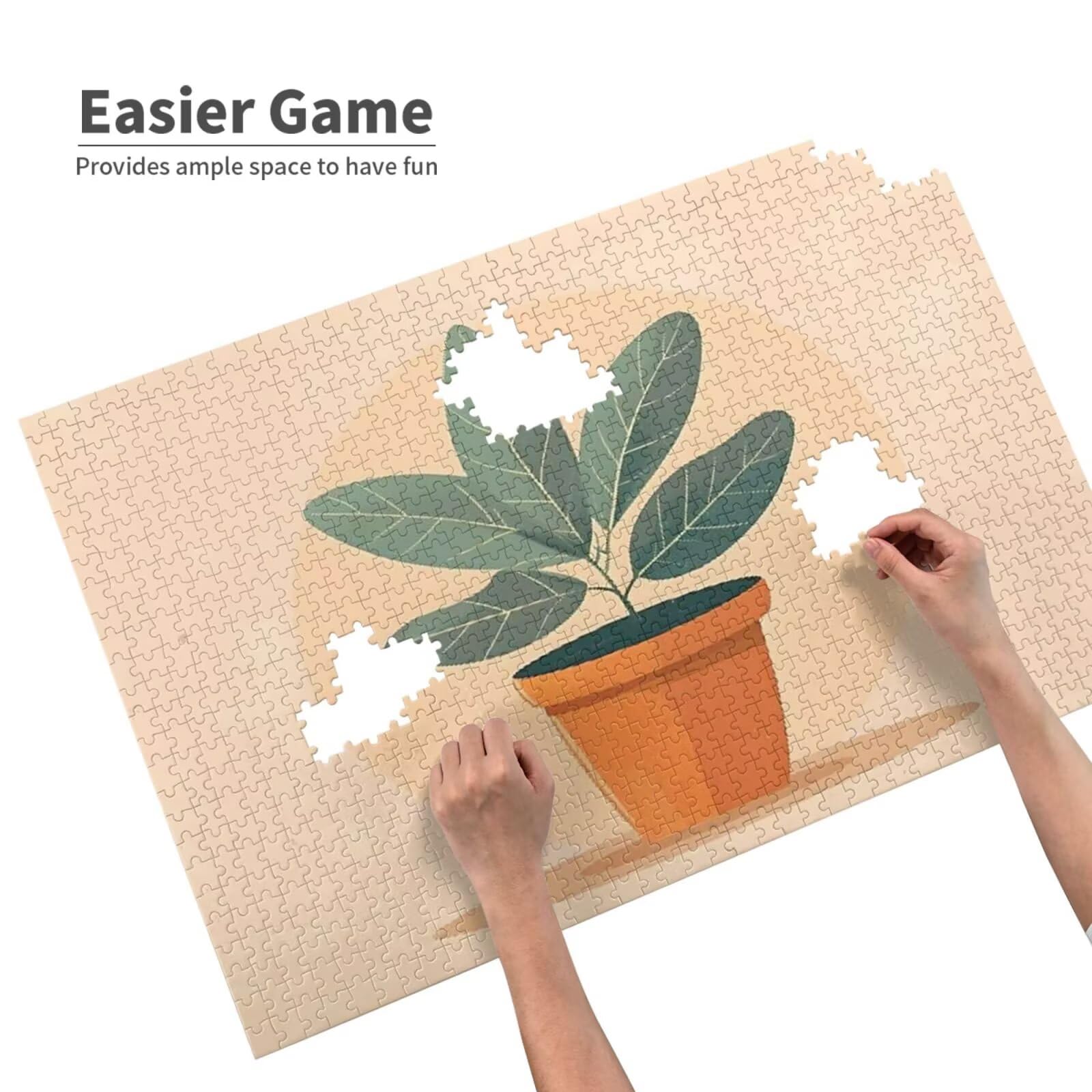 Puzzles Paisaje 1000 Adultos, Puzzle Planta con Cajas y Cartel, Juego Clásico de Puzzle Arte para Entretenimiento Adultos, Regalos de Decoración del Hogar para Pasatiempos Creativos de Mujeres 2T-498